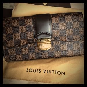🔥🥰Louis Vuitton’s Brown Sistina Damier wallet